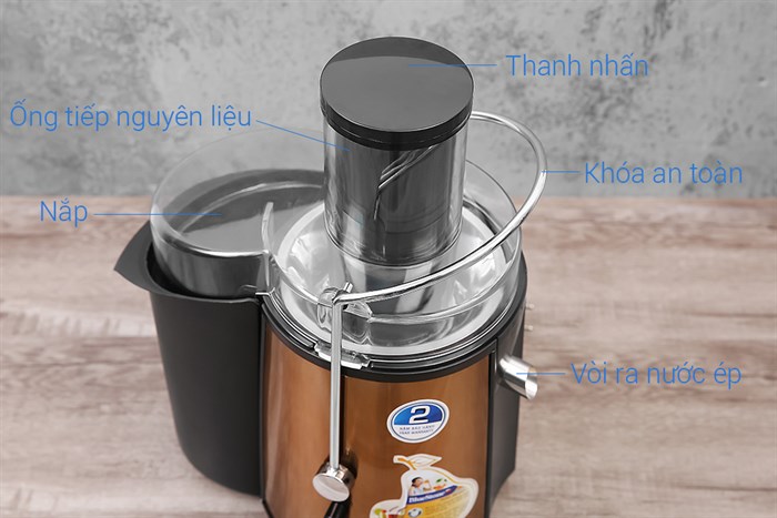 Máy ép trái cây BlueStone JEB-6545 Màu Vàng đồng