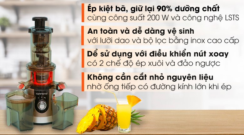 Máy ép chậm Korihome JEK-644