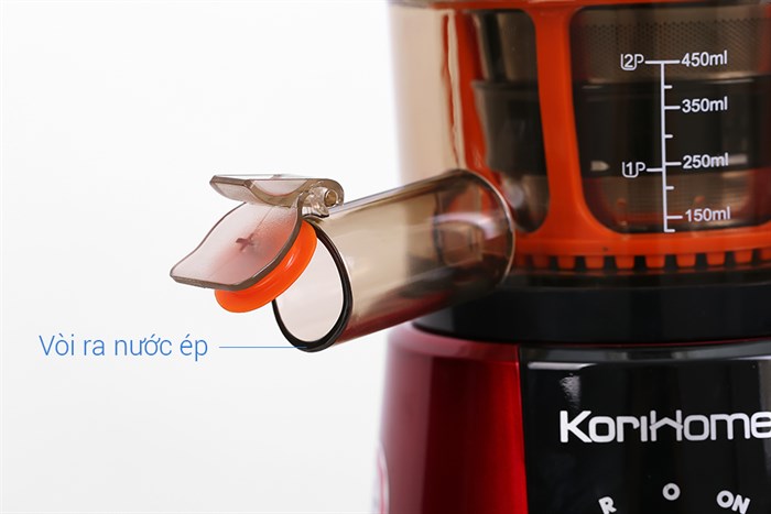 Máy ép chậm Korihome JEK-644 Màu Đỏ