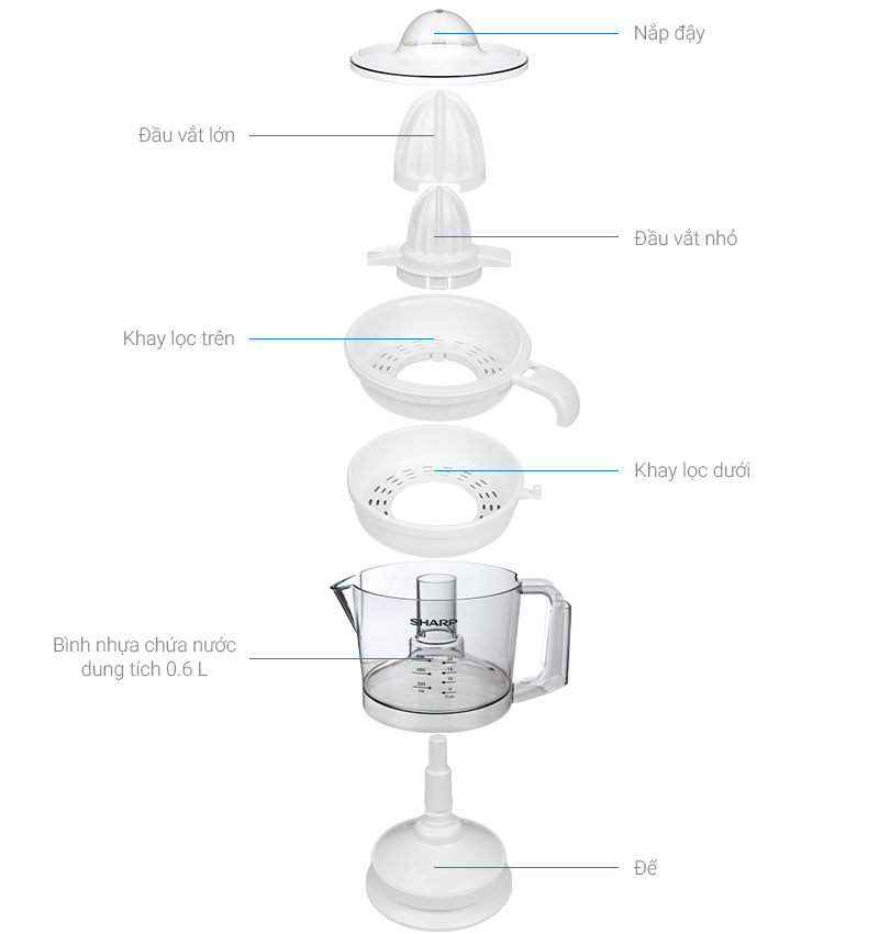 Máy vắt cam Sharp EJ-J256-WH
