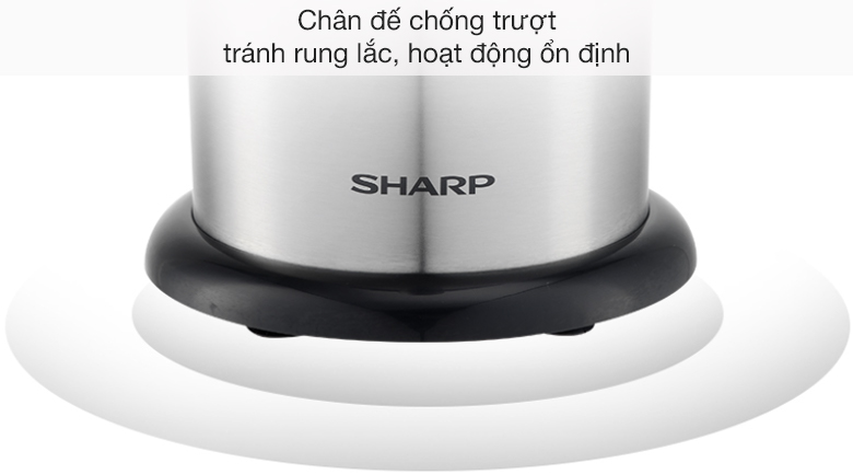 Máy vắt cam Sharp 130W EJ-J130-ST - Chân đế chống trượt