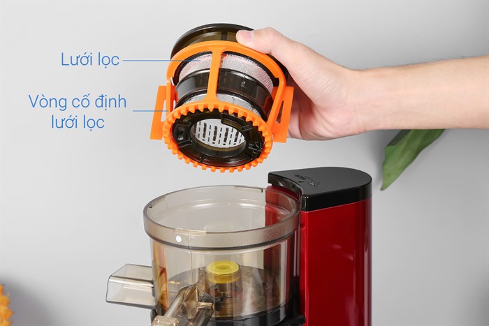 Máy ép chậm Korihome JEK-636 Màu Đỏ