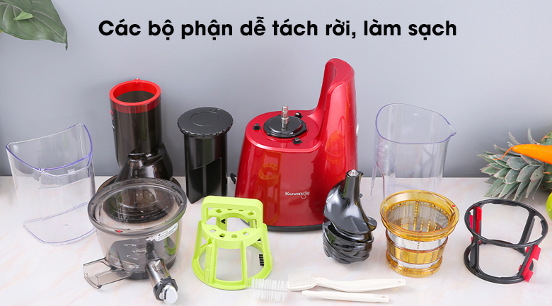 Máy ép chậm Kuvings C7000 đỏ - Các bộ phận dễ tách rời, vệ sinh và cất giữ