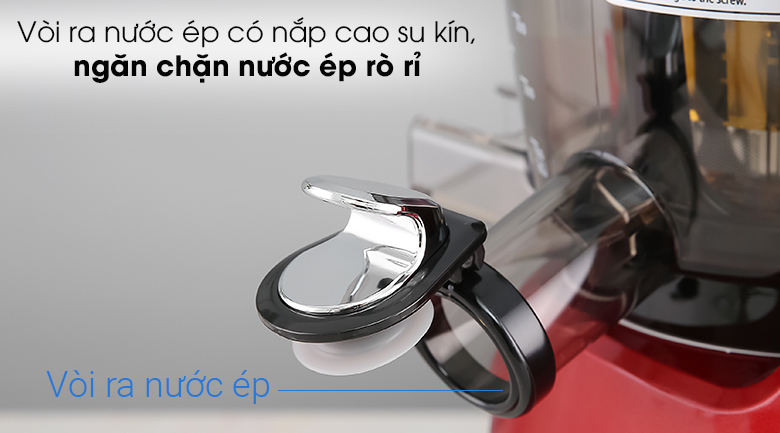 Máy ép chậm Kuvings E7000 - Vòi ra nước ép Smart Cap có nắp thiết kế với lớp cao su kín