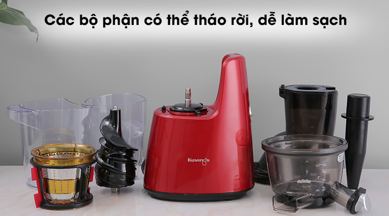 Máy ép chậm Kuvings E7000 - Các bộ phận có thể tháo rời, dễ làm sạch và cất giữ