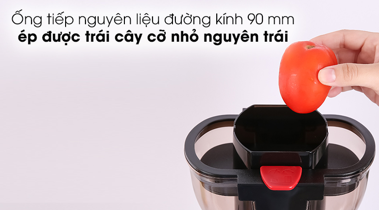 Máy ép chậm Hafele HSJ-B30A - Ống tiếp nguyên liệu có đường kính tới 90 mm