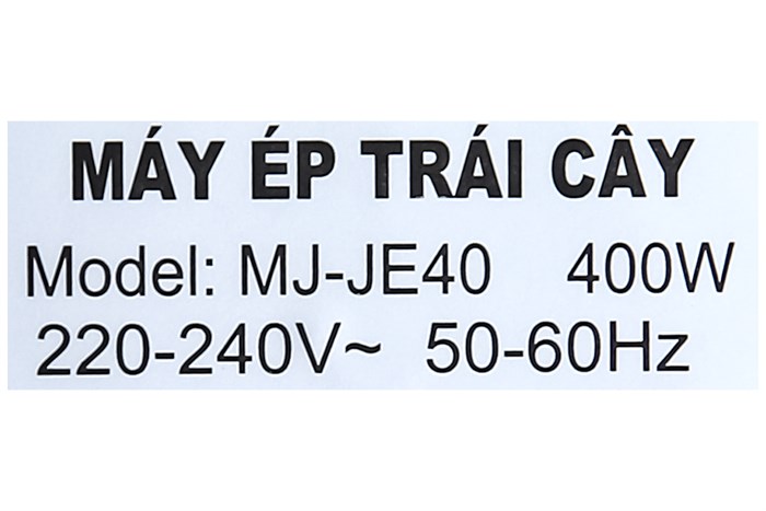 Máy ép hoa quả Midea MJ-JE40 Màu Bạc