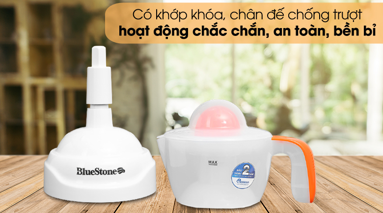 Hoạt động chắc chắn, an toàn - Máy vắt cam Bluestone CJB-1127 Hoạt động chắc chắn, an toàn - Máy vắt cam Bluestone CJB-1127