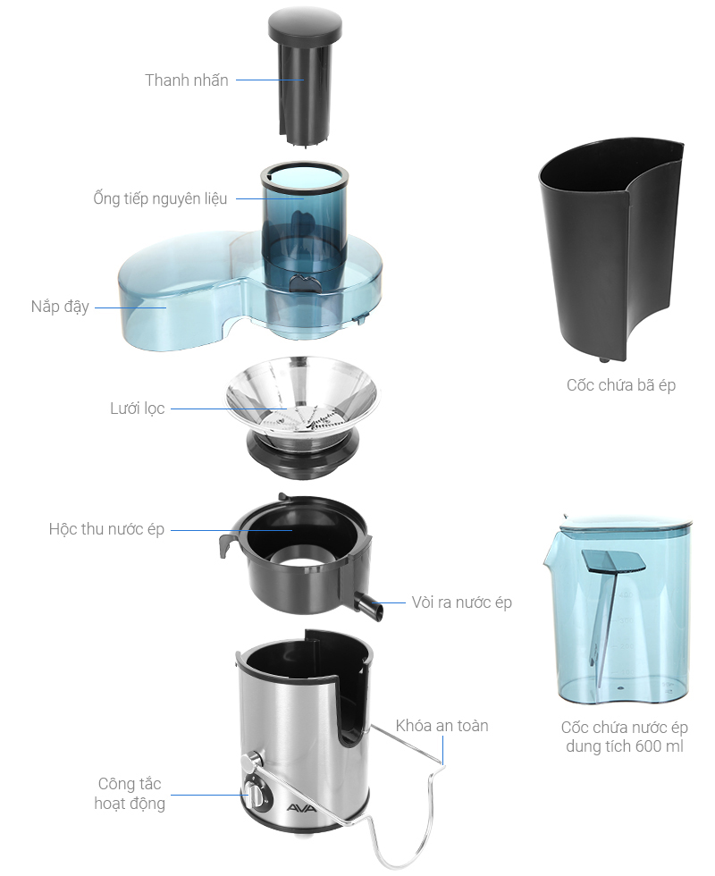 Máy ép trái cây AVA AJ02