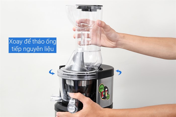 Máy ép chậm Mishio OJ6-Fruitberry-S Màu Bạc Inox