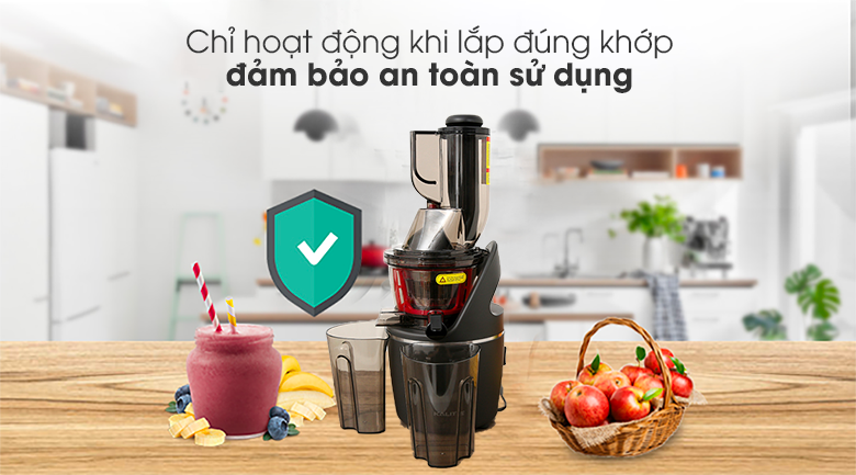 Máy ép chậm Kalite KL-550 - An toàn