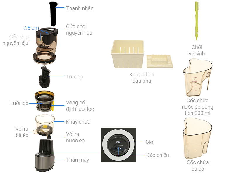 Máy ép chậm Kalite KL-599