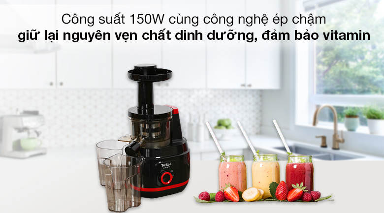 Công nghệ ép chậm - Máy ép trái cây Tefal ZC150838