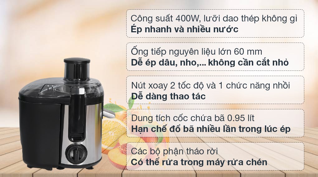 Máy ép trái cây Tefal ZE420D38