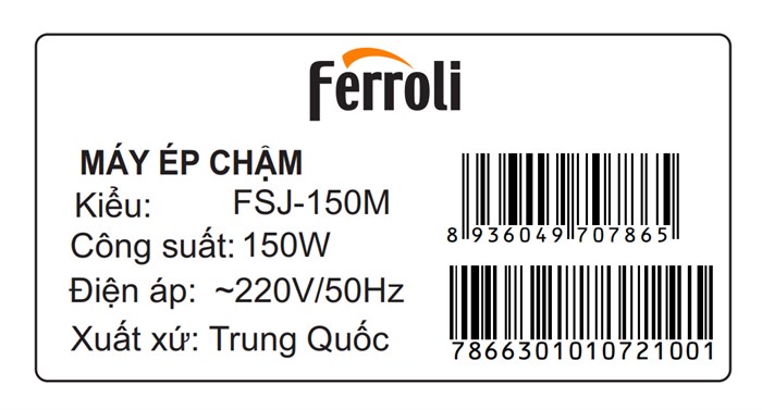 Máy ép chậm Ferroli FSJ-150M Màu Vàng đồng