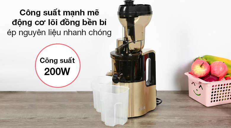 Máy ép chậm Ferroli FSJ-200M - Hoạt động với công suất 200W