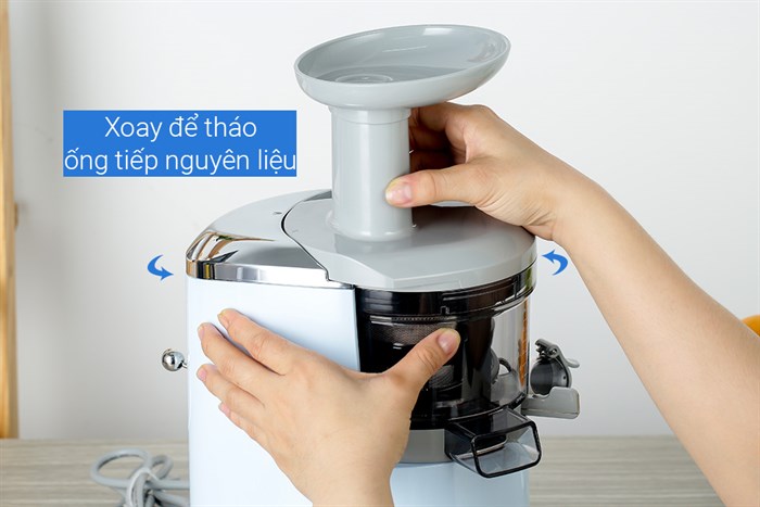 Máy ép chậm Smeg SJF01PBEU (535.43.628) Màu Xanh Dương