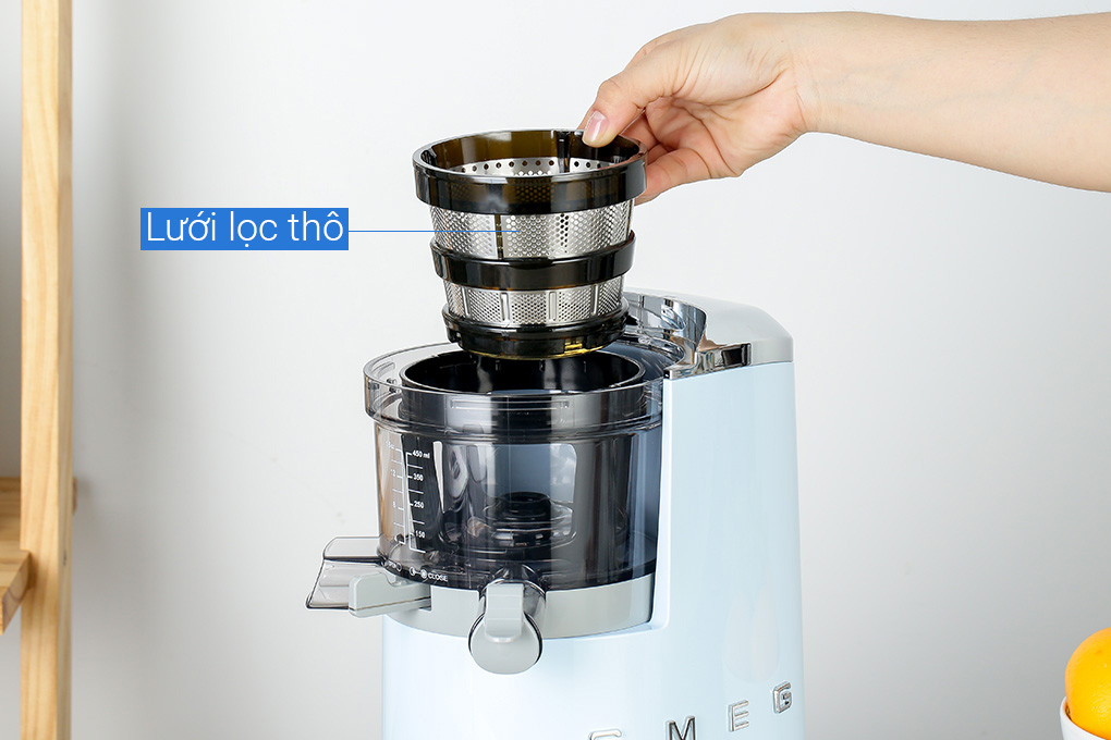 Máy ép chậm Smeg SJF01PBEU (535.43.628) Màu Xanh Dương