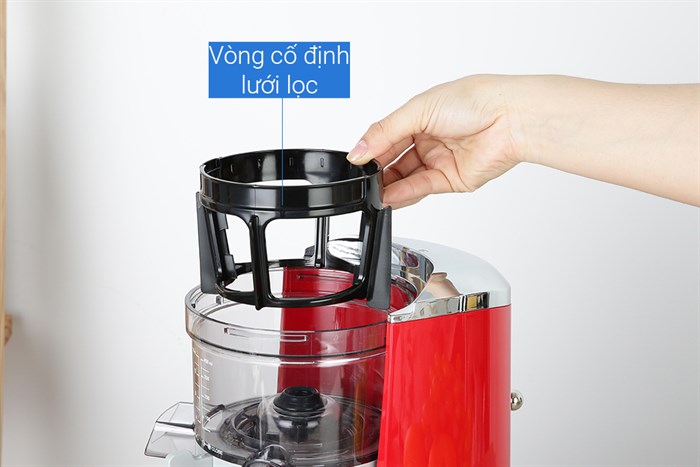 Máy ép chậm Smeg SJF01RDEU (535.43.629) Màu Đỏ