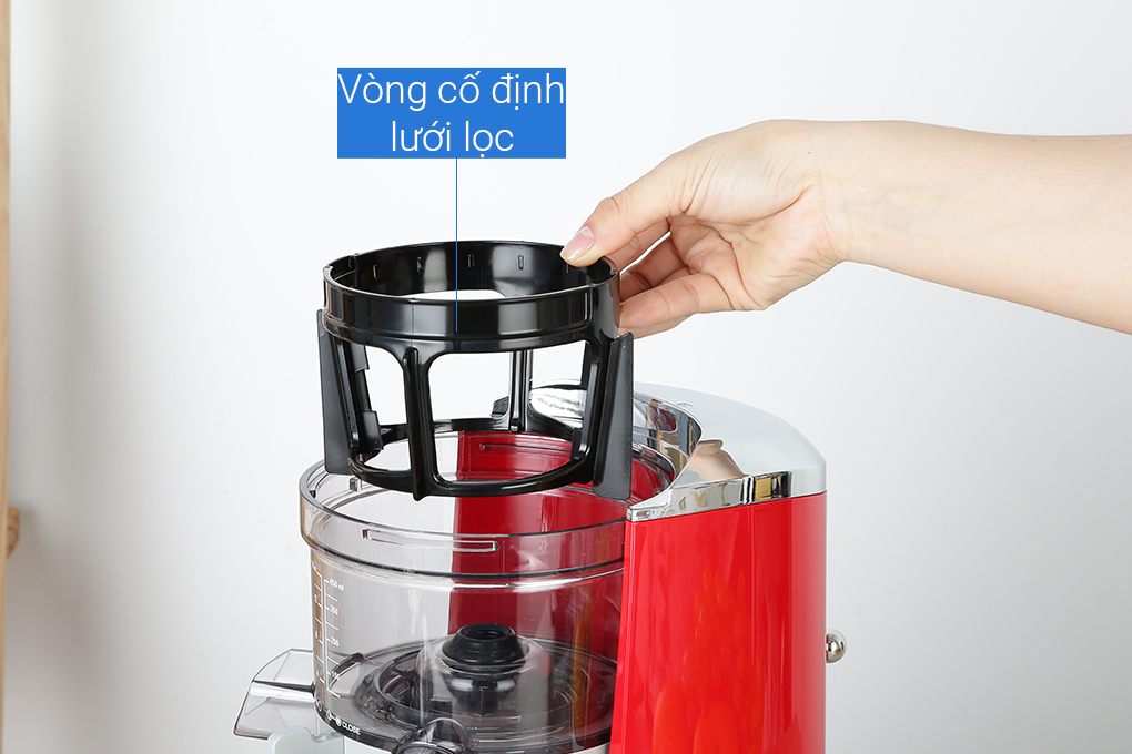 Máy ép chậm Smeg SJF01RDEU (535.43.629) Màu Đỏ