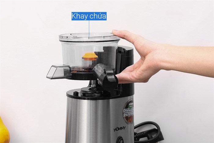 Máy ép chậm Hommy GS-135L Màu Đen - Bạc