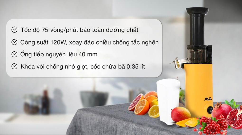 Máy ép chậm AVA JR-319