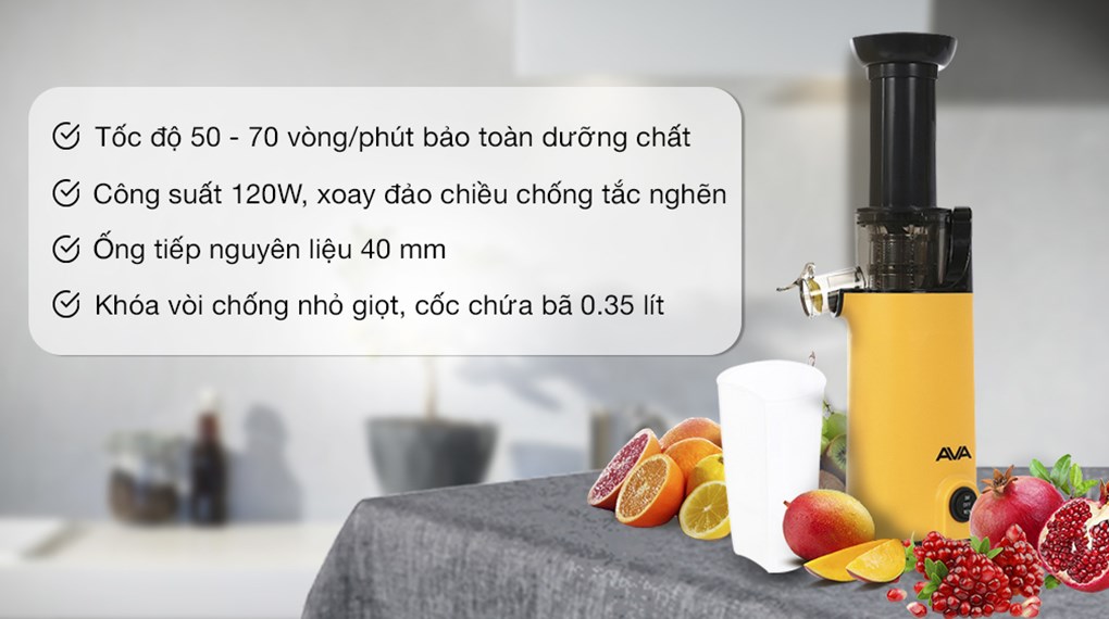 Máy ép chậm AVA JR-319