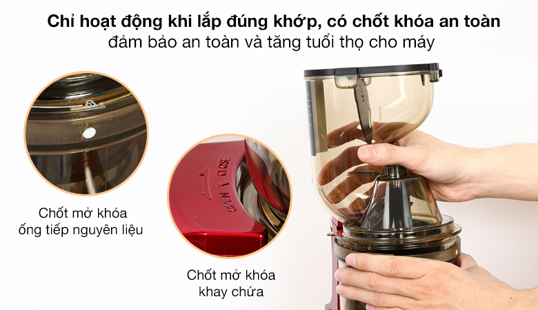 An toàn - Máy ép chậm Hommy ZZJ834L