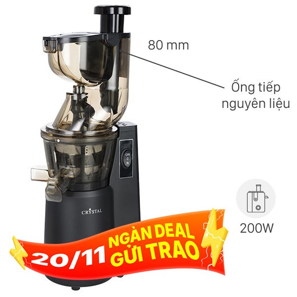 Máy ép chậm Crystal ZZJ821ML