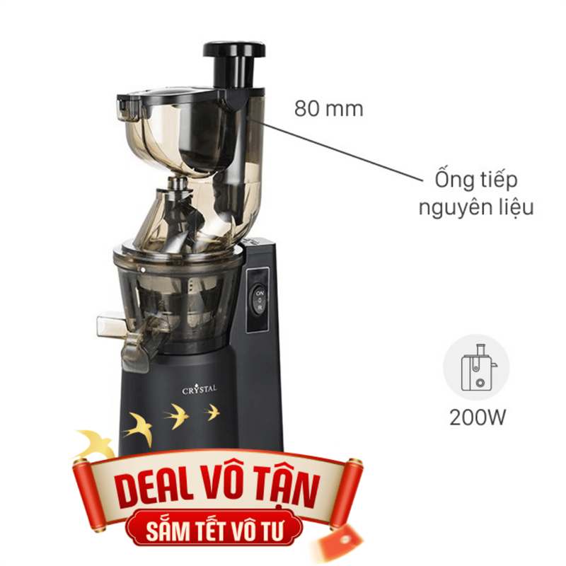 Máy ép chậm Crystal ZZJ821ML