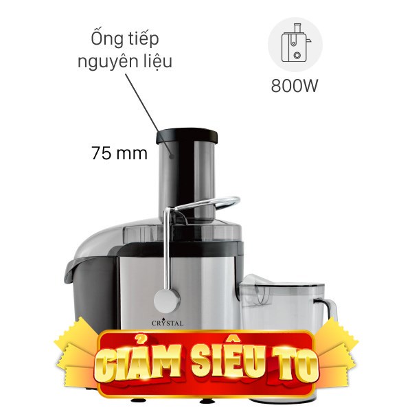 Máy ép trái cây Crystal GS-333