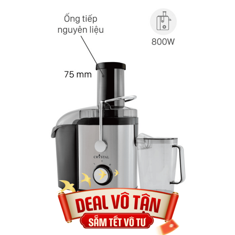 Máy ép trái cây Crystal GS-333