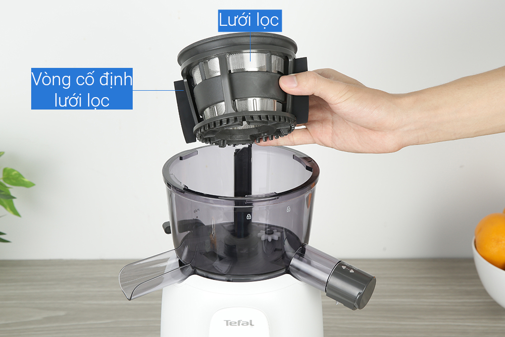 Máy ép chậm Tefal ZC600138 Màu Trắng - Đen