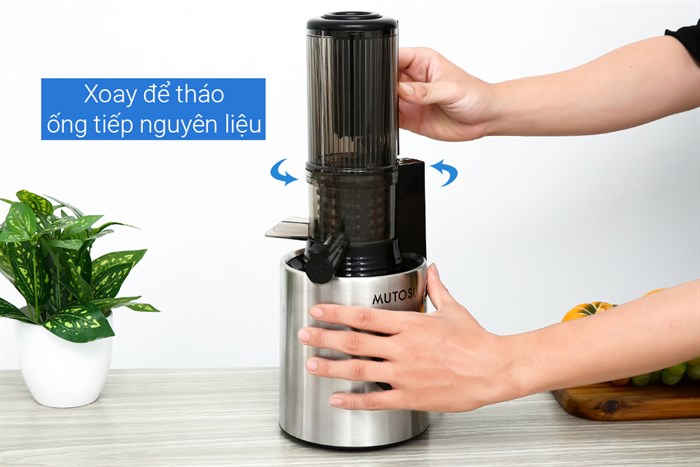 Máy ép chậm Mutosi MJ-SV522 Màu Bạc Inox