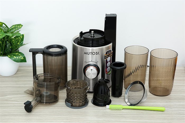 Máy ép chậm Mutosi MJ-SV522 Màu Bạc Inox