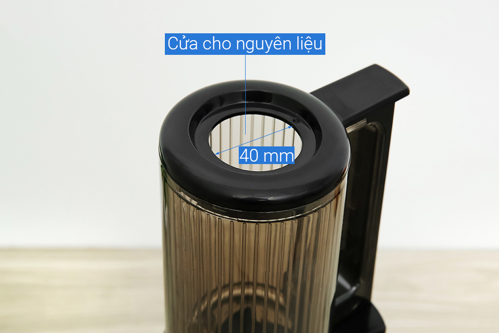 Máy ép chậm Mutosi MJ-SV522 - Ống tiếp nguyên liệu