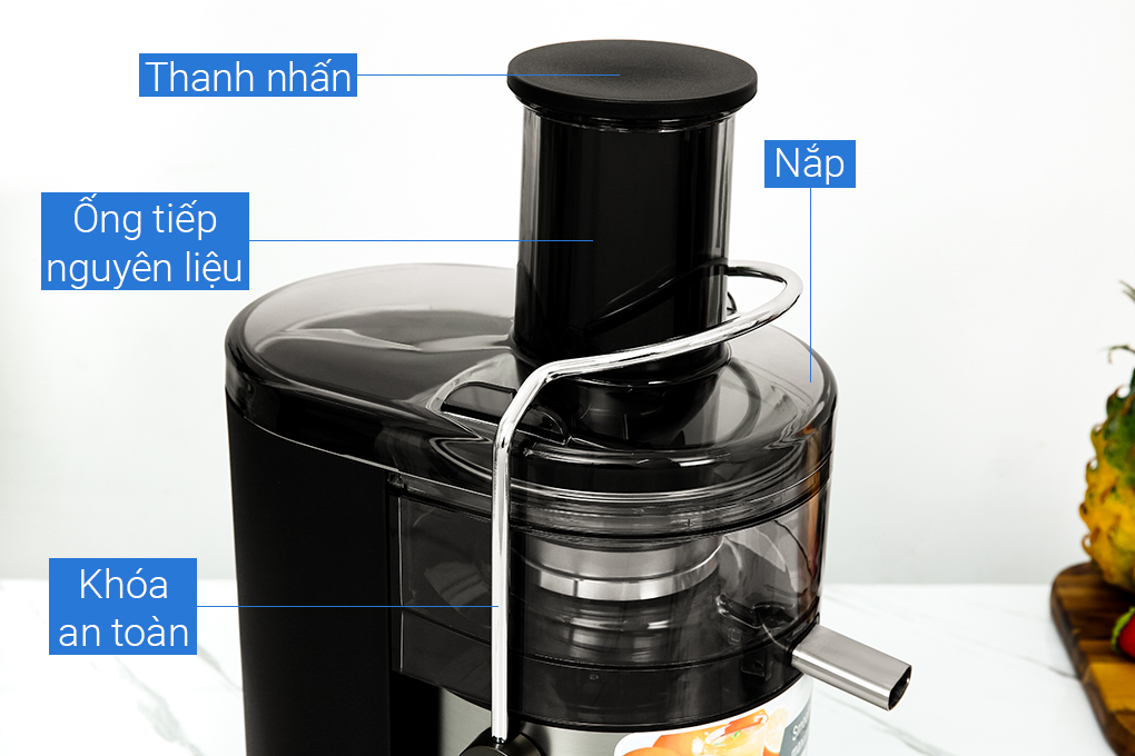 Máy ép hoa quả Panasonic MJ-CB600SRA Màu Đen - Xám