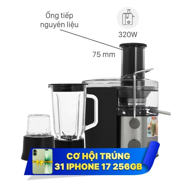 Máy xay ép đa năng Panasonic MJ-CB800SRA
