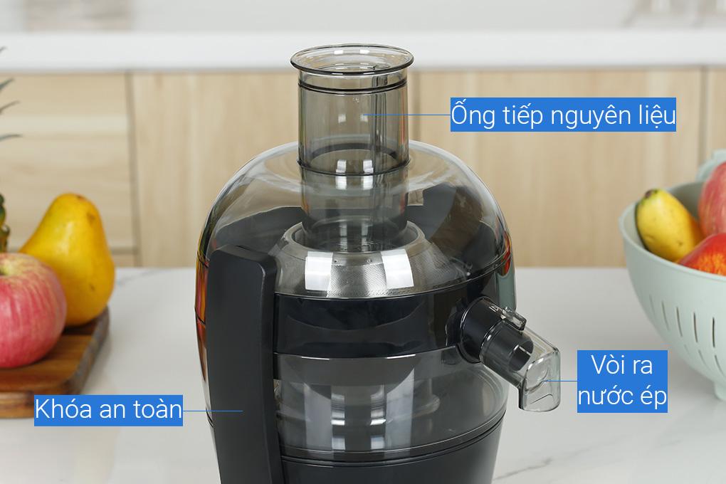 Máy ép trái cây Philips HR1832/00 Màu Đen