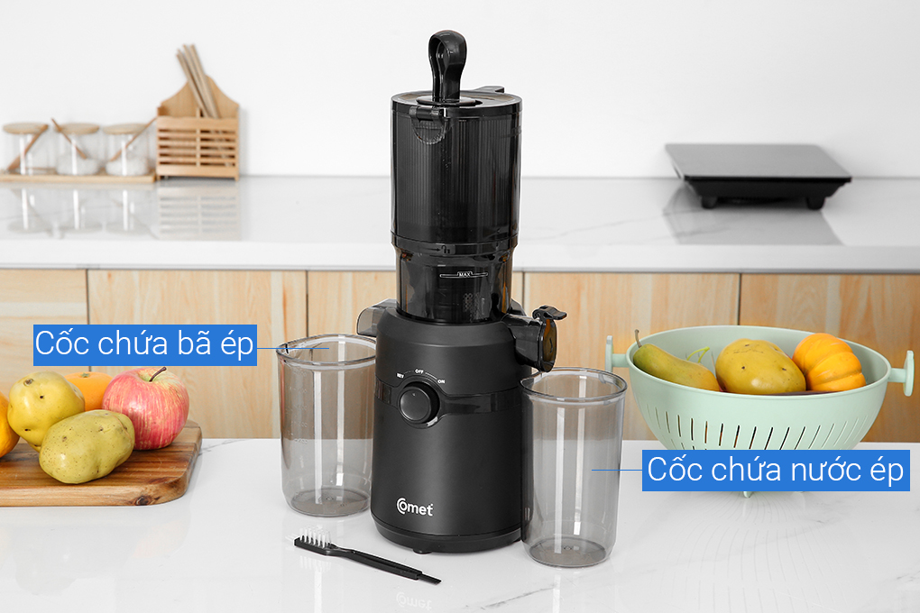 Máy ép chậm Comet CM9616 Màu Đen
