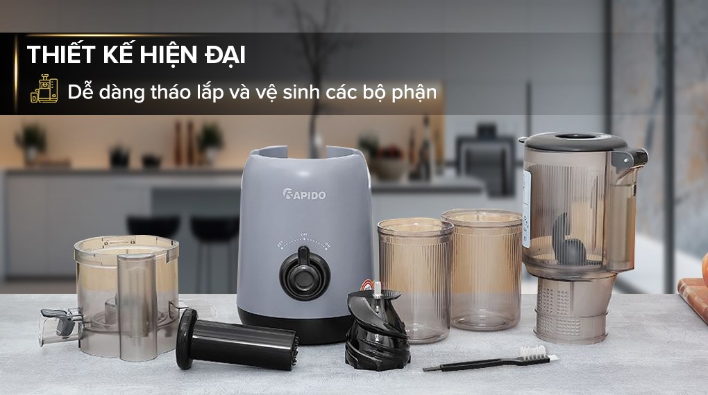 Máy ép chậm Rapido RSJ-250GM