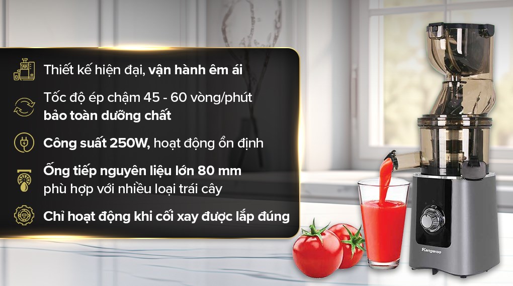 Máy ép chậm Kangaroo KG250SJ1