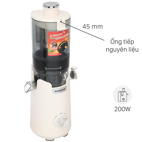 Máy ép chậm Sunhouse SHD5504