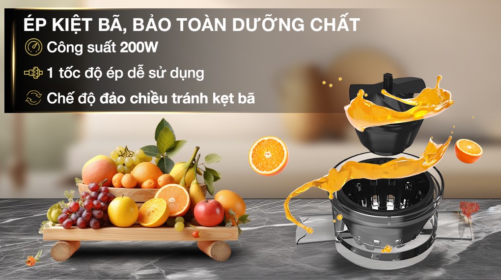 Máy ép chậm Sunhouse SHD5504