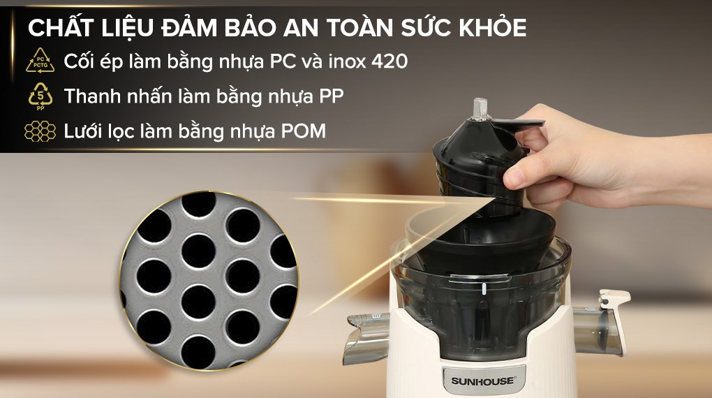 Máy ép chậm Sunhouse SHD5504