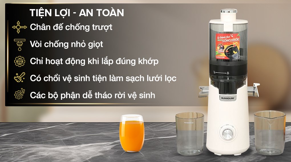 Máy ép chậm Sunhouse SHD5504