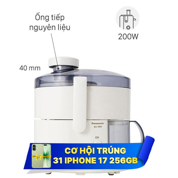 Máy ép trái cây Panasonic MJ-68MWRA