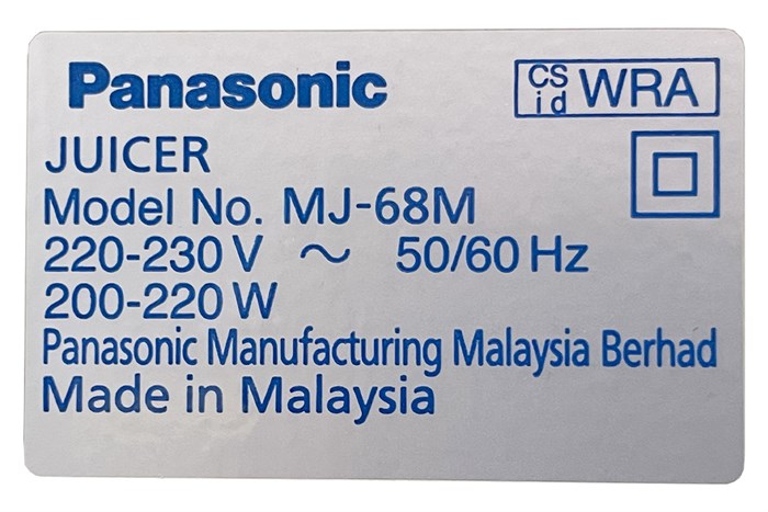 Máy ép trái cây Panasonic MJ-68MWRA Màu Trắng