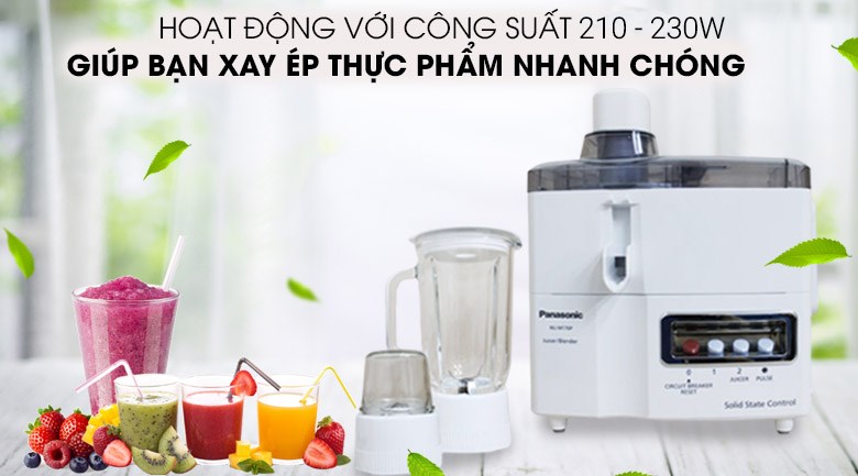 Máy xay ép đa năng Panasonic MJ-M176PWRA