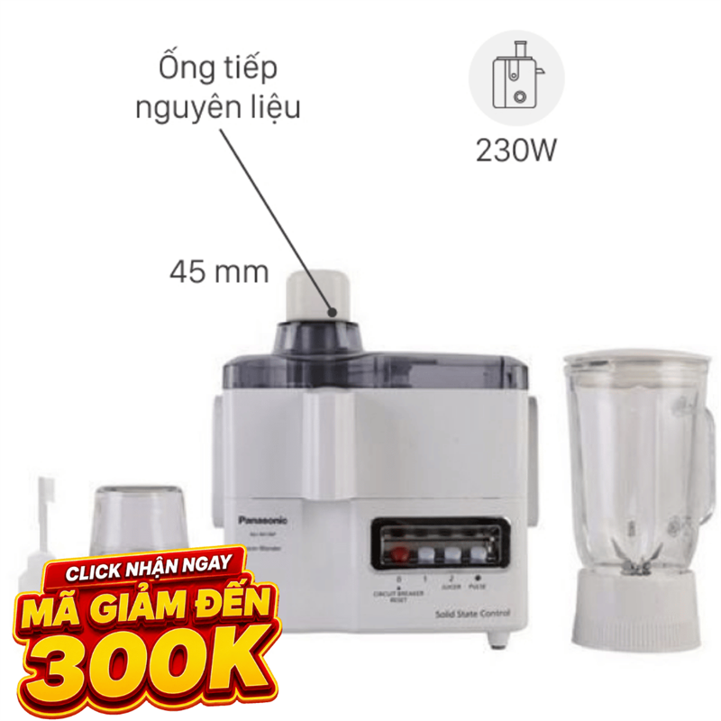Máy xay ép đa năng Panasonic MJ-M176PWRA